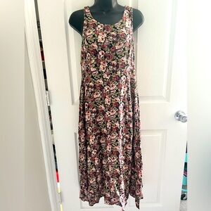 90s dress, vintage floral 90s dress, 90s dress with flowers
